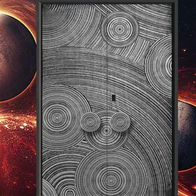 Portas de aço com moldura grande e tamanho único, feitas de cobre, oferecem b...